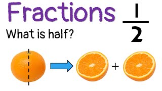 Fractions Year 1 - What is Half? Learn to Identify Fraction One Half | Year One Math