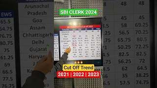 SBI CLERK 2024 Cut Off Trend | 2021 | 2022 | 2023 #Sbiclerk #cutoff #adda247