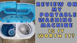 REVIEW ON MY ZENY WASHING MACHINE| BEST portable washing machine?