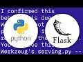 Flask/Werkzeug debugger, process model, and initialization code