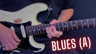 Easy Feelin' A Major Blues Guitar Backing Track