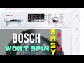 BOSCH WASHING MACHINE WON’T SPIN OR AGITATE  (FIXED)