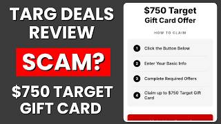 TargDeals.com Review - Free $750 Target Gift Card Scam Exposed?