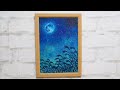 【油絵】【リメイク版シリーズ第40回】 油絵 手書き アート 絵画販売 絵画 絵 油彩画 美術 peinture peinture 月　 満月　 お月見