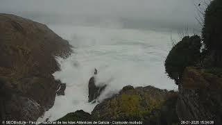 🌀🌊 HERMINIA ENFURECIDA 🌀🌊 · Islas Atlánticas de Galicia · PN Marítimo-Terrestre, España