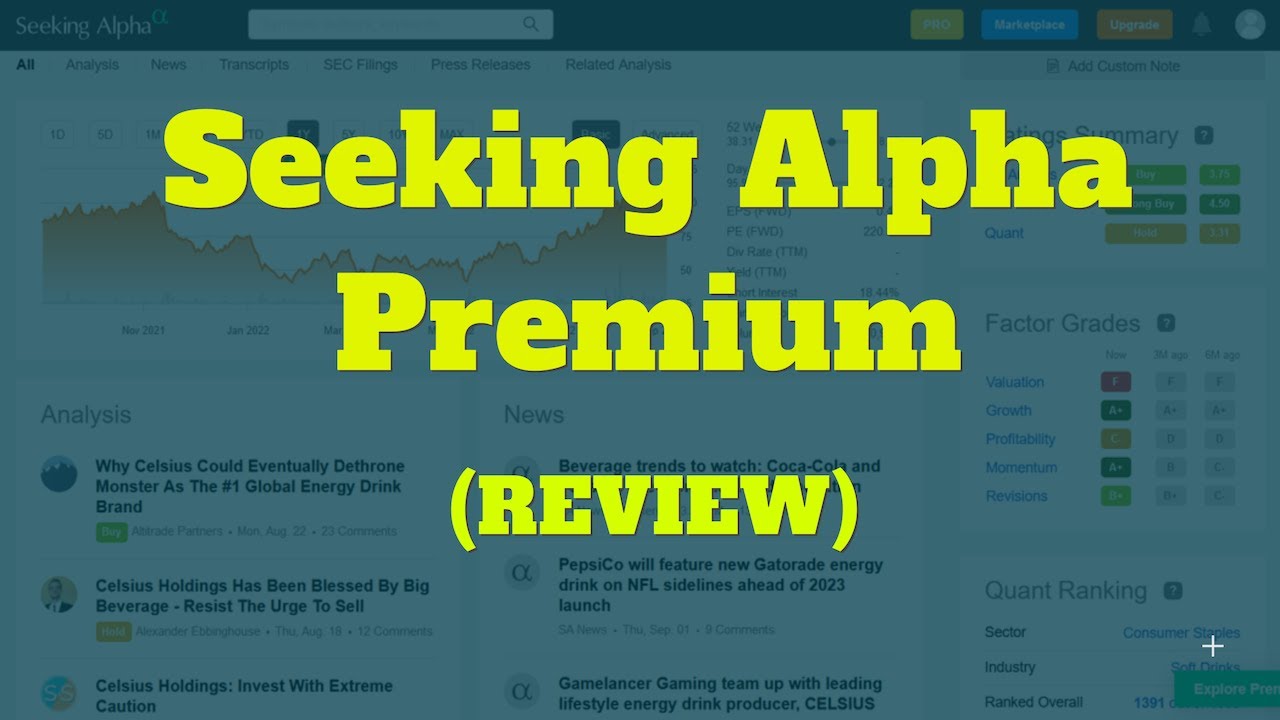 Seeking Alpha Premium Review - YouTube