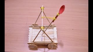 Art and Craft ideas | How to Make Popsicle Stick or IceCream Stick Miniature Cataoult Model