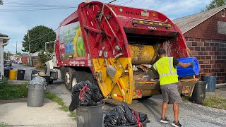 Fast Penn Waste Garbage Truck VS Alley Recycling