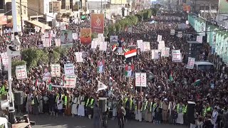 Thousands of Yemeni protest in Sanaa in support of Palestinians as war in Gaza resumes