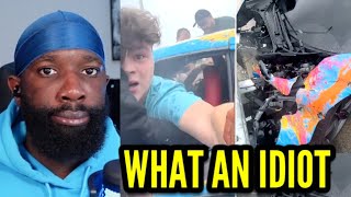 DUMB Streamer Crashes McLaren While Reading Chat
