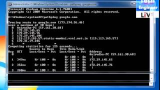 Windows Networking Command Line Tool - PATHPING