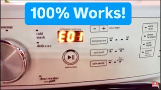 MAYTAG WASHER CODE-F01 E03- F09 E01 & F03 E01 EASY FIX-Washing Machine Not Draining-Whirlpool - GE