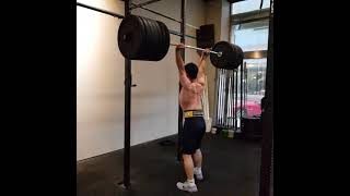 143kg 머리위로 올리기 #Shorts