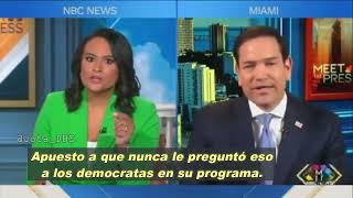 Fuerte cruce entre Marco Rubio y periodista de la cadena demócrata NBC previo a las elecciones.