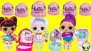 LOL Fashion Crush Shoppie Dolls Come To Life Unicorn, Kansas QT, Bling Queen, As If Baby