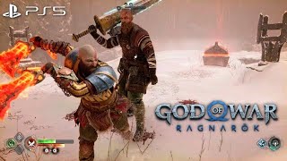 God of War Ragnarok Norn Verdandi Taunts Kratos | PS5 Gameplay