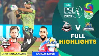 Today Full Highlights | Lahore Qalandars vs Karachi Kings | Match 30 | HBL PSL 8 | Highlights 2023