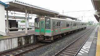 JR山形線701系5500番台 北山形駅発車 JR East Yamagata Line 701 series EMU