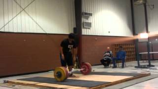 Edward Baker Power Clean and Jerks 159 kg, 164 kg