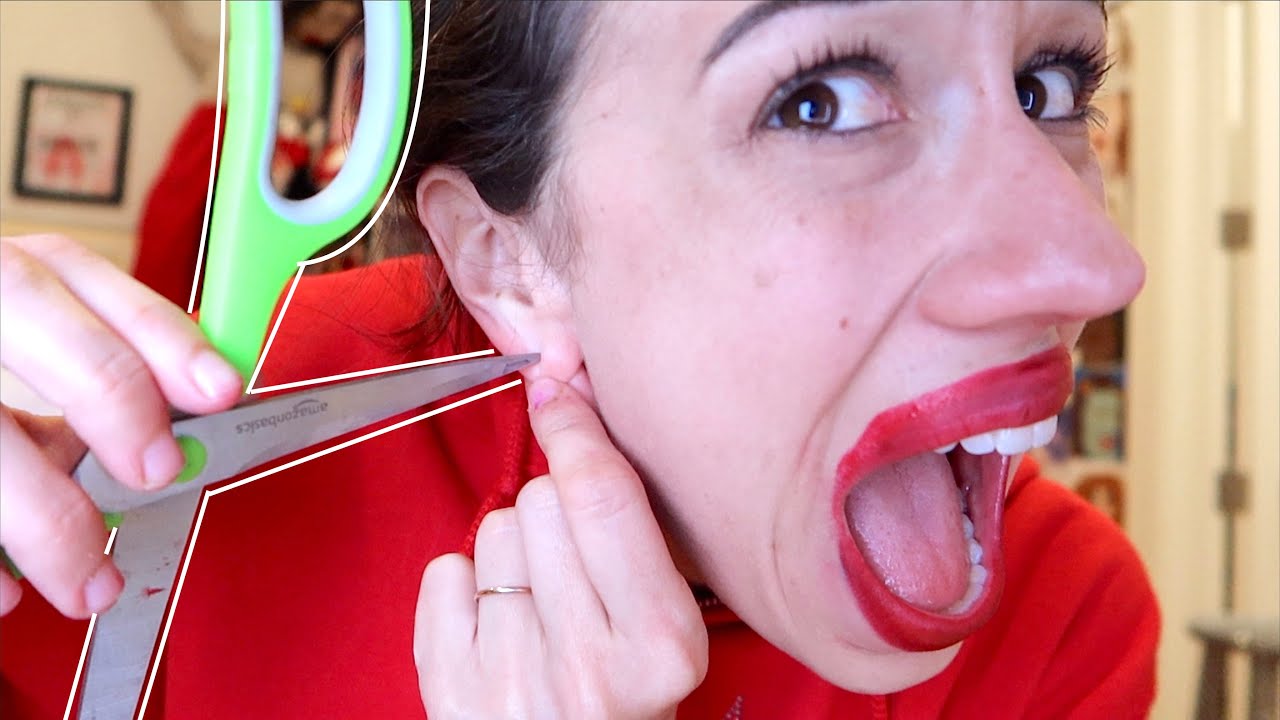 Piercing My Own Ears Youtube