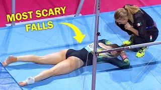 Most SCARY Falls in Gymnastics 😱