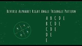 106 Alphabet Right Angle Triangle Pattern without any pre-defined method using while loop in Python