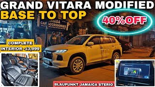 Grand Vitara Sigma Base to Top Modification in 1 Lakh✅ Grand Vitara Sigma Modified To Top #trending