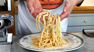 Tagliatelle All'Uovo Fatte in Casa Ricetta Facilissima da Preparare