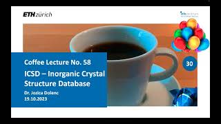 ICSD – Inorganic Crystal Structure Database (Coffee Lecture no. 58)