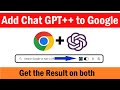 Chat GPT Plus for Google | Install GPT+ extension to Google Search | Chat GPT Google Extension