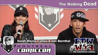 Sarah Wayne Callies & Jon Bernthal - The Walking Dead - Montreal ComicCon