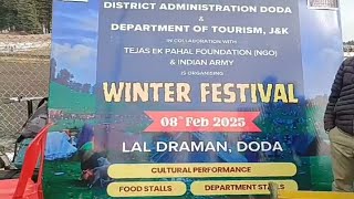 Winter festival at Lal Draman / Lal draman snow festival 2025 / #laldraman  #snowfestival #viral