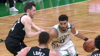 Jayson Tatum was called for an offensive foul on this play against Pat Connaughton | NBA on ESPN