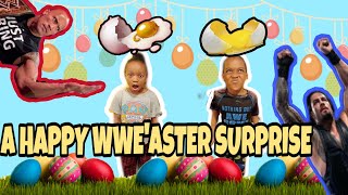 CP'S WWE'ASTER SURPRISE #EASTER #WWE #WWEWRESTLERS #FAMILYFUNTIME #ROMANREIGNS #RAW #MONDAYNIGHTRAW