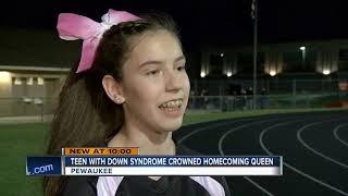 Special needs students honored as Pewaukee High School homecoming queen