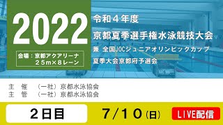 令和4年度京都夏季選手権水泳競技大会【2日目】