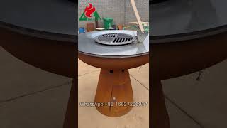 Outdoor Corten Steel Fire Pit Grill Manufacturer#bbq #barbecue