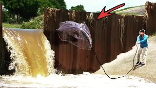 What Happens When You Cast Net this Ditch During a HUGE Flood???