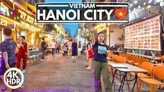 Beautiful Hanoi City Vietnam at Night in June 2025 - 4K HDR Walking Tour in 60fps