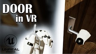 How to make VR door and opening it (unreal engine vr tutorial)