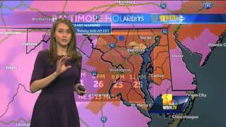 9 am update - See timeline for when snow will start
