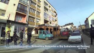 GazetaJNK: Rrënohen Verandat e Dy Lokaleve në Ferizaj 30.01.2014