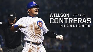 MLB Willson Contreras Rookie 2016 Highlights - Chicago Cubs