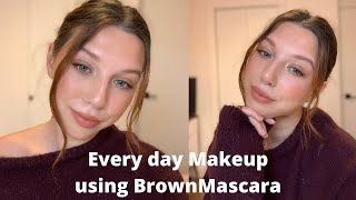 Everyday Makeup using a Brown Mascara