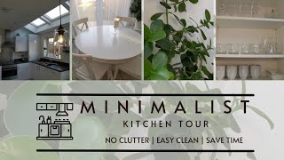 MINIMALIST Kitchen Tour | How to have a clutter-free kitchen | Easy clean | Time saving