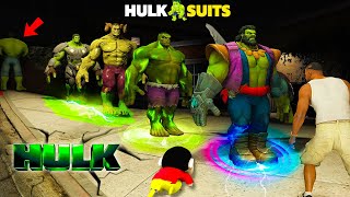 GTA5 : Hulk Lost Immortal Suits Franklin \u0026 Shinchan Help To Find Hulk Suits|Hulk Vs Abomination GTA5