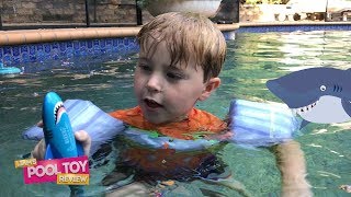 SwimWays Dive and Glide Shark vs the Original Toypedo | Liam's Pool Toys Review