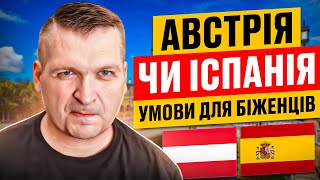 🇪🇸😮🇺🇦  Австрія чи Іспанія? Умови та виплати для біженців 2022