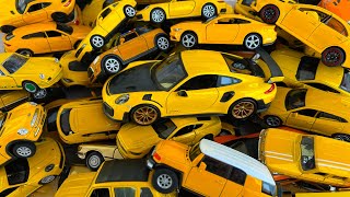 Yellow Collection Cars Diecast: Showcasing Diecast Cars