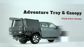 Unleash Your Adventurous Spirit with MW Custom Adventure Tray and Half Canopy on Isuzu D-Max